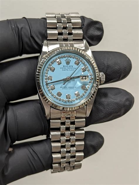 rolex diamanti uomo prezzo|rolex datejust blu.